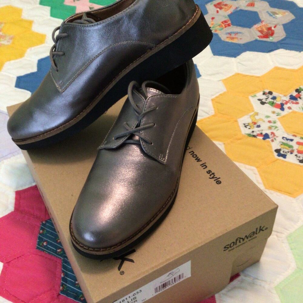 Softwalk Willis pewter womens shoes 7.5 N
